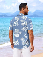 Chemise hawaïenne pour homme Randy – Chemise tropicale d'été avec imprimé floral