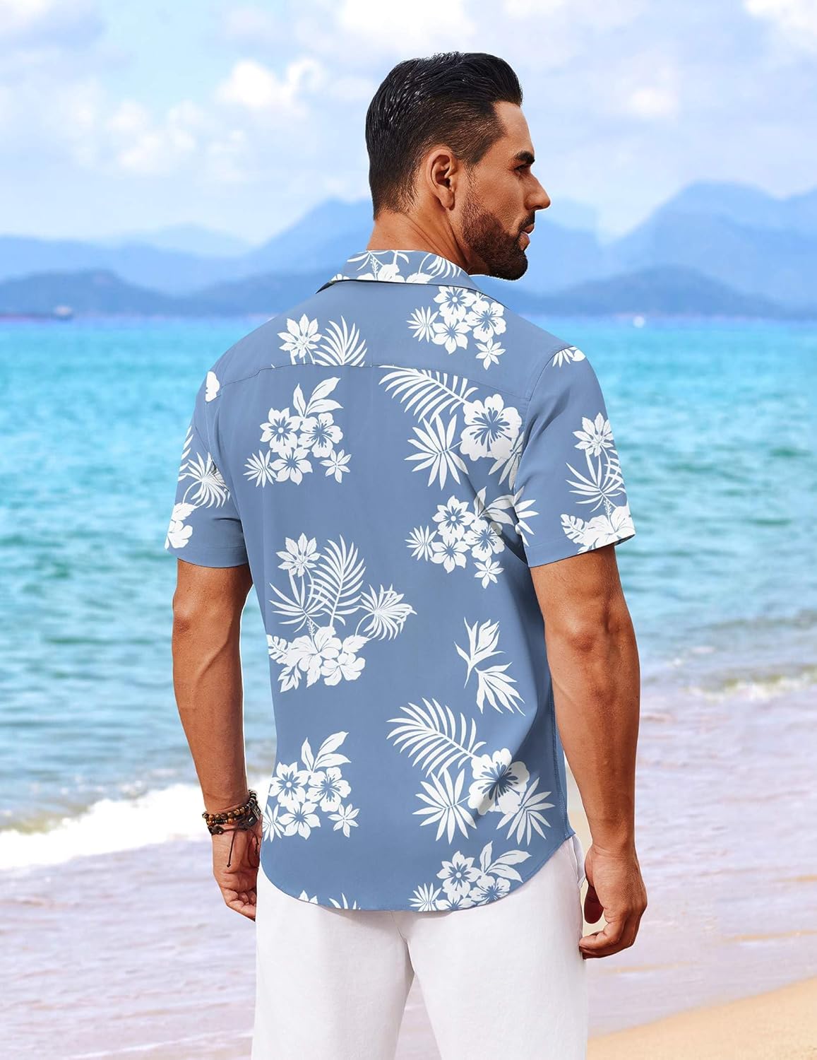 Chemise hawaïenne pour homme Randy – Chemise tropicale d'été avec imprimé floral