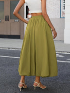 Falda Laya Gonna Maxi Donna Bubble – Falda Larga Voluminosa con Cintura Elástica