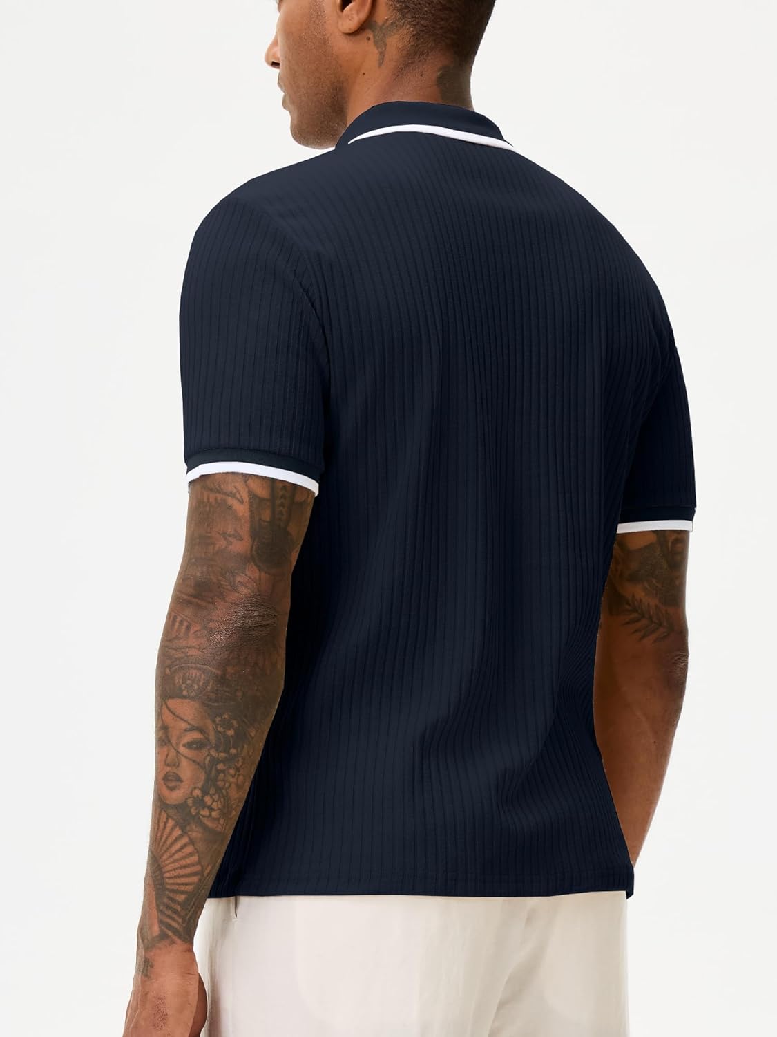 Marco Polo en chemise pour homme – Polo décontracté élégant à manches courtes