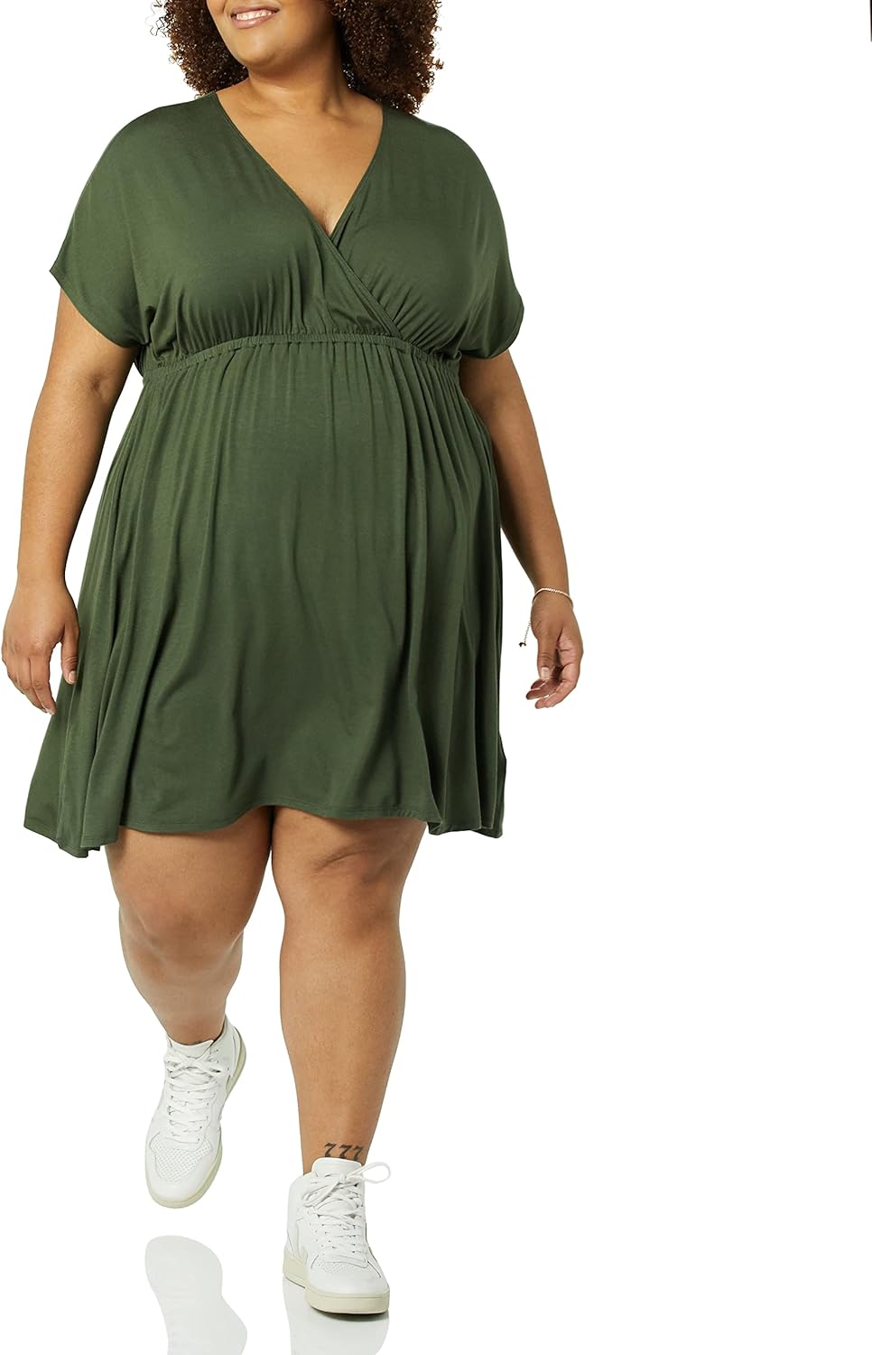 Monna Robe Femme Maxi Grande Taille – Encolure Carrée, Smock, Ligne A Estivale