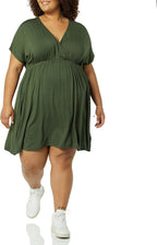Monna Robe Femme Maxi Grande Taille – Encolure Carrée, Smock, Ligne A Estivale
