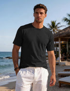 T-shirt technique Luca homme UPF 80+ – Maillot respirant Dry-Fit à manches courtes