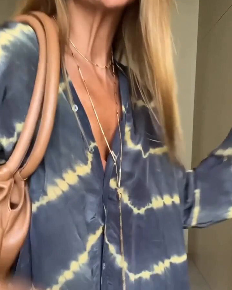 Maggie Robe Femme Col V – Robe Fluide Légère, Coupe Confortable Décontractée