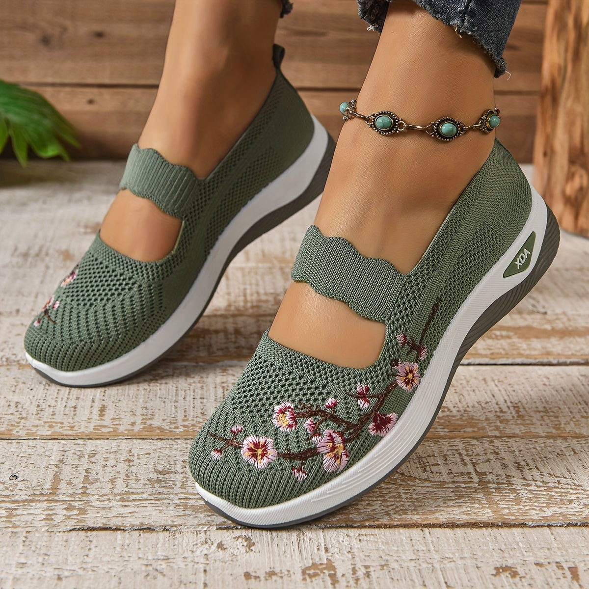 Kaylie Zapatos Mujer Comfort – Zapatillas Slip-On Transpirables, Suela Amortiguada, Casual
