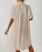 Sienna Vestido Pareo para Mujer – Vestido Camisa de Playa con Botones y Bolsillos