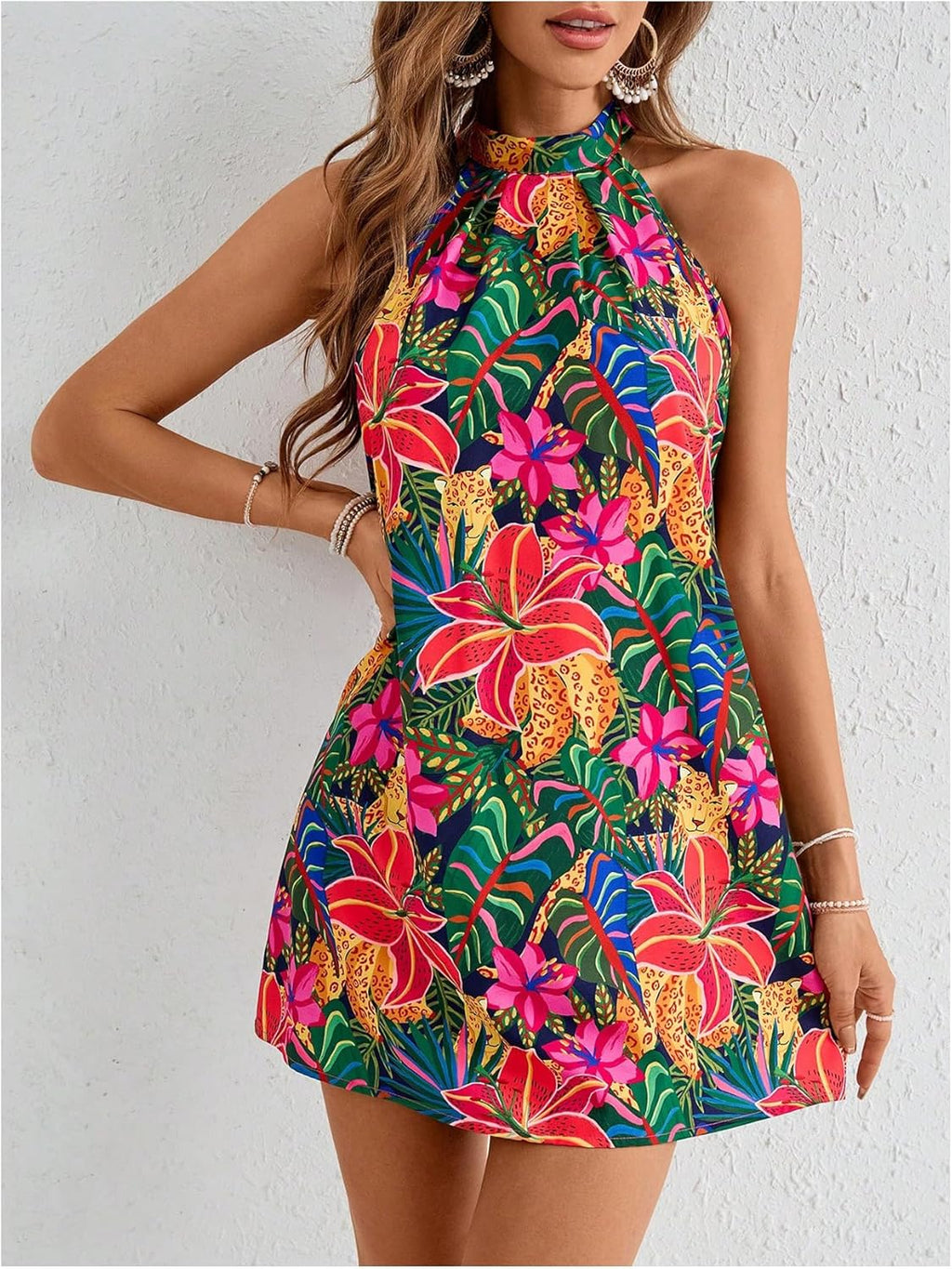 Veronica Robe Femme Florale – Dos Nu, Ligne A, Dos Nu, Estivale