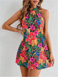 Veronica Robe Femme Florale – Dos Nu, Ligne A, Dos Nu, Estivale