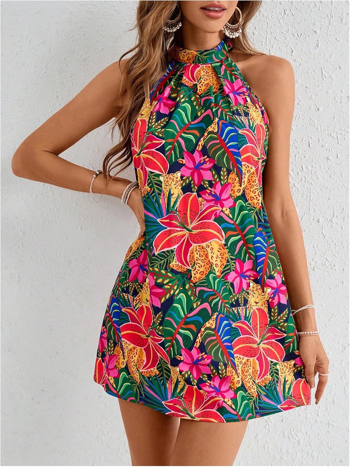 Veronica Robe Femme Florale – Dos Nu, Ligne A, Dos Nu, Estivale