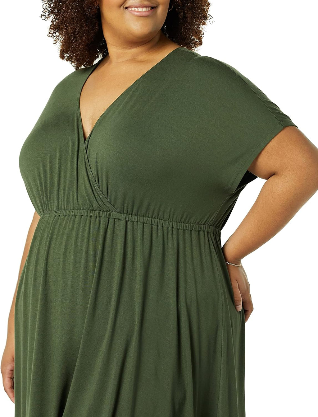 Monna Robe Femme Maxi Grande Taille – Encolure Carrée, Smock, Ligne A Estivale