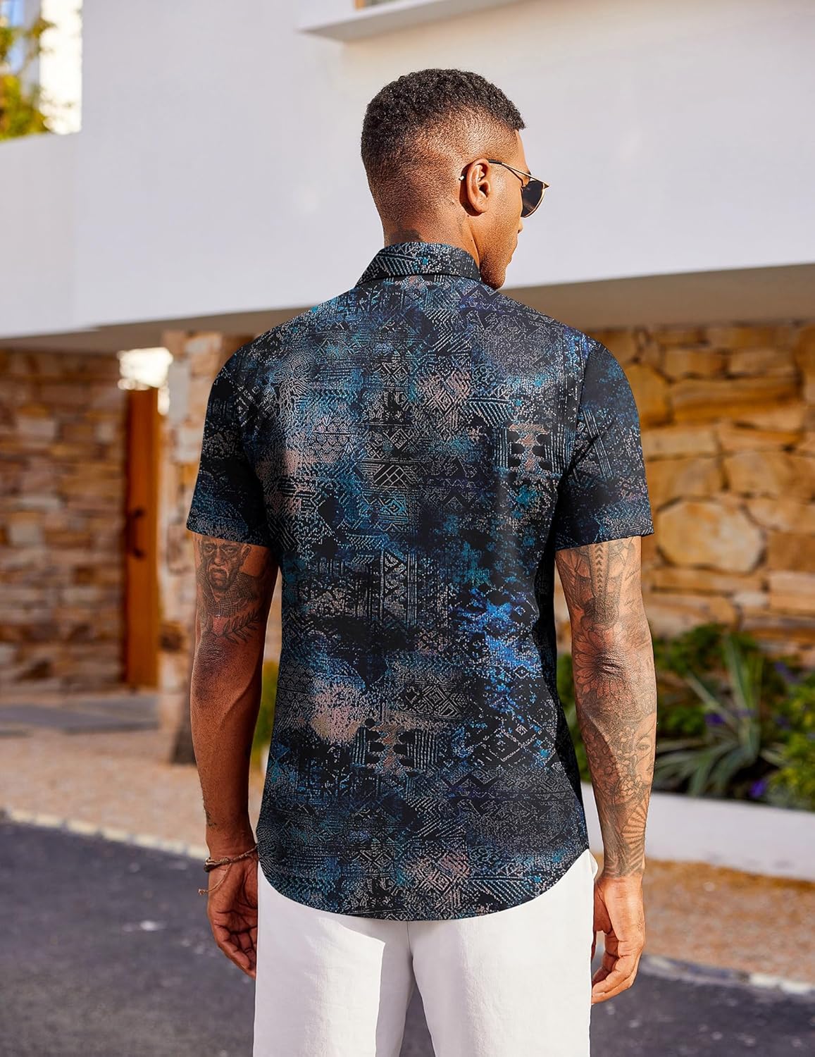 Chemise hawaïenne pour homme Mateo – Chemise tropicale d'été à manches courtes