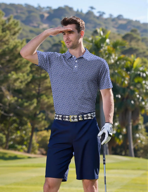 Polo de golf para hombre Berto – Camiseta de rendimiento transpirable de secado rápido