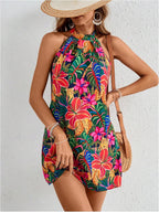 Veronica Robe Femme Florale – Dos Nu, Ligne A, Dos Nu, Estivale