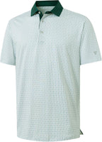 Polo de golf pour homme Marco Polo – Polo technique respirante avec imprimé moderne
