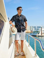 Chemise hawaïenne pour homme Mateo – Chemise tropicale d'été à manches courtes