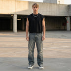 Luca Canotta Oversize Homme – Top Streetwear Crop Ajusté en French Terry Épais