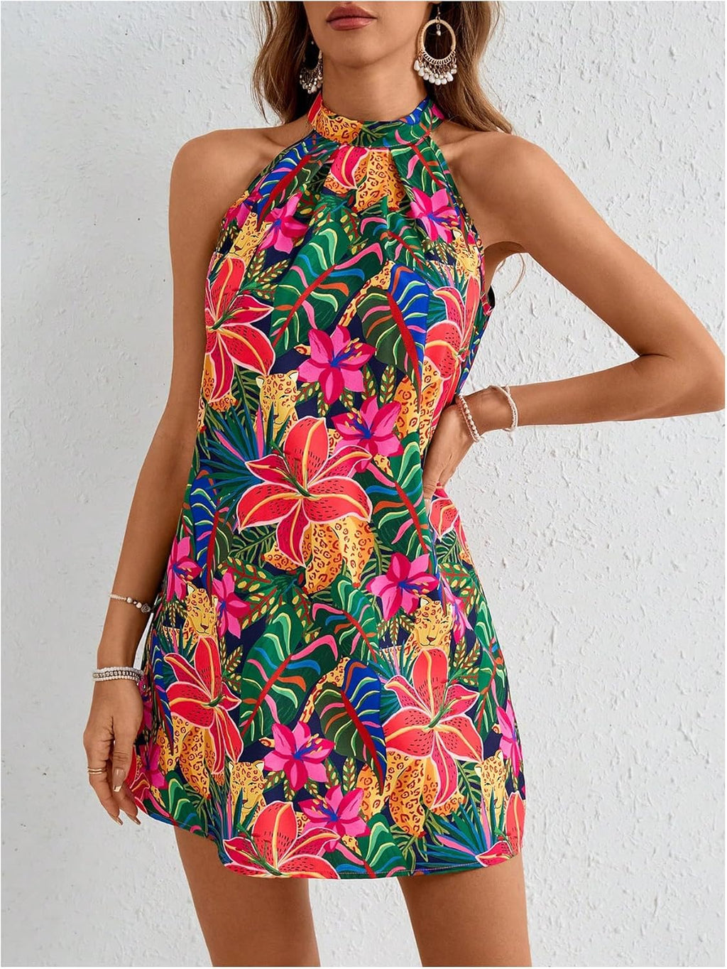 Veronica Robe Femme Florale – Dos Nu, Ligne A, Dos Nu, Estivale