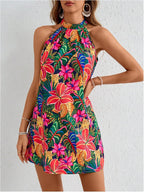 Veronica Robe Femme Florale – Dos Nu, Ligne A, Dos Nu, Estivale
