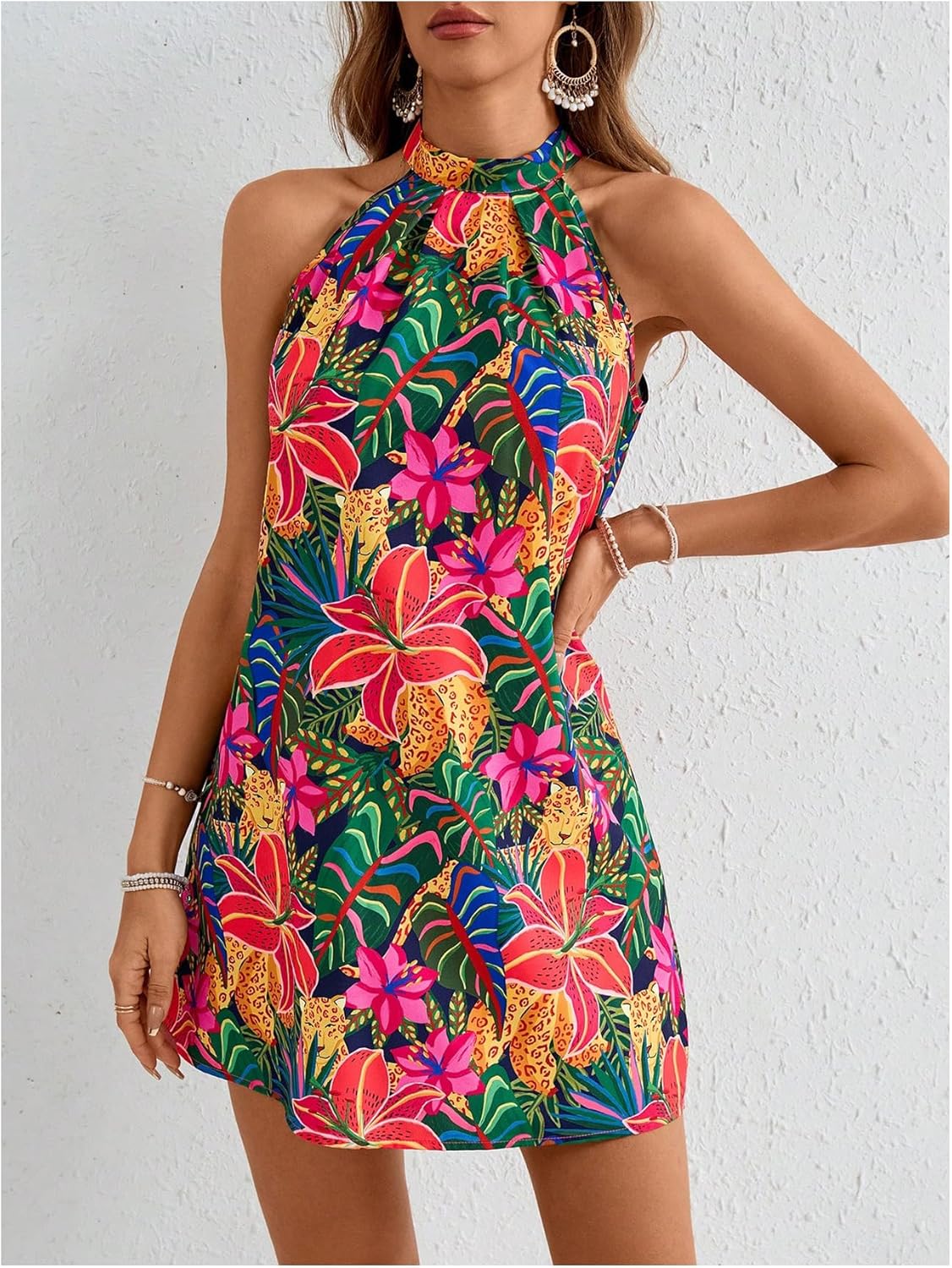 Veronica Robe Femme Florale – Dos Nu, Ligne A, Dos Nu, Estivale