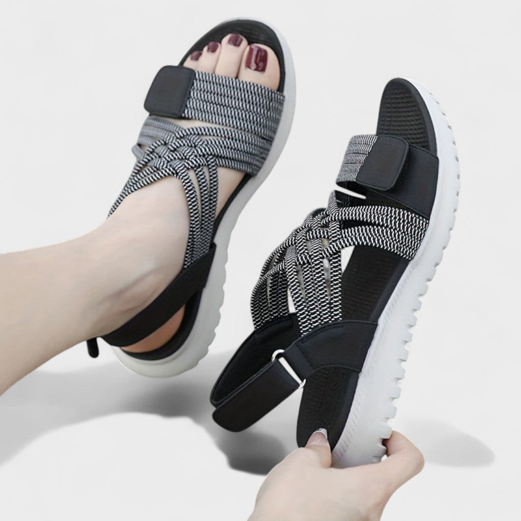 Sandales confort Elena pour femme – Légères et flexibles, semelle souple décontracté quotidien