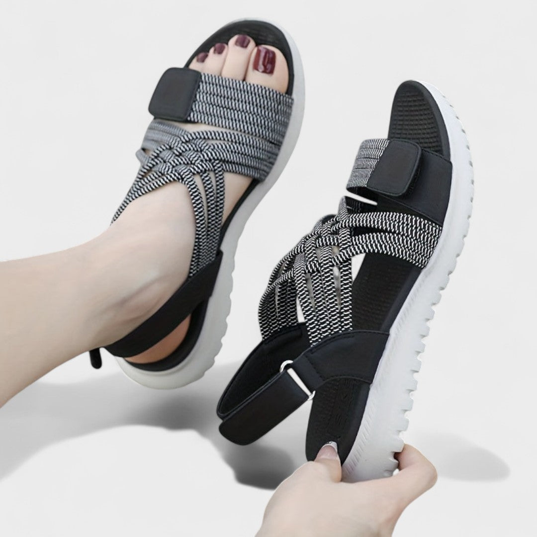 Sandales confort Elena pour femme – Légères et flexibles, semelle souple décontracté quotidien