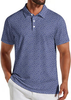 Polo de golf para hombre Berto – Camiseta de rendimiento transpirable de secado rápido