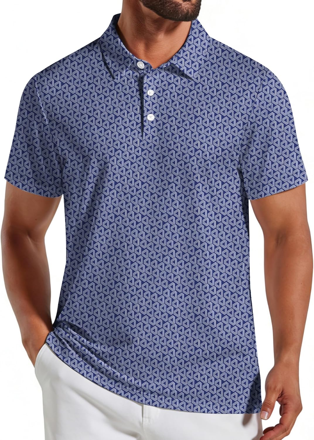 Polo de golf para hombre Berto – Camiseta de rendimiento transpirable de secado rápido