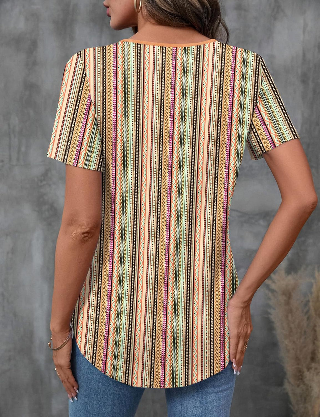 Giorgia Pull Femme – Col en V Croisé, Manches Courtes, Casual Élégant Estival