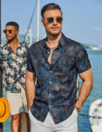 Chemise hawaïenne pour homme Mateo – Chemise tropicale d'été à manches courtes