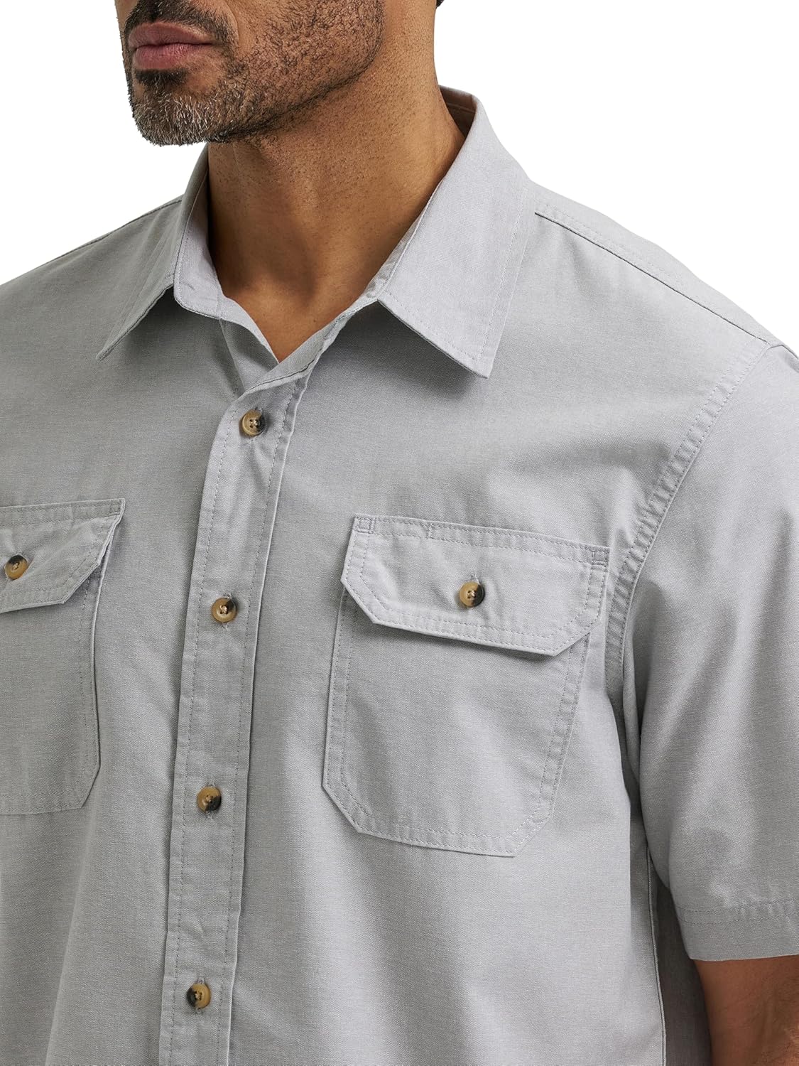 Luca Chemise Classique pour Homme – Chemise Décontractée à Manches Courtes avec Poches