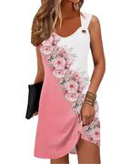 Lauren Vestido de Verano para Mujer – Sin Mangas, Estilo Boho, con Escote en V, Bolsillos y Corte Holgado