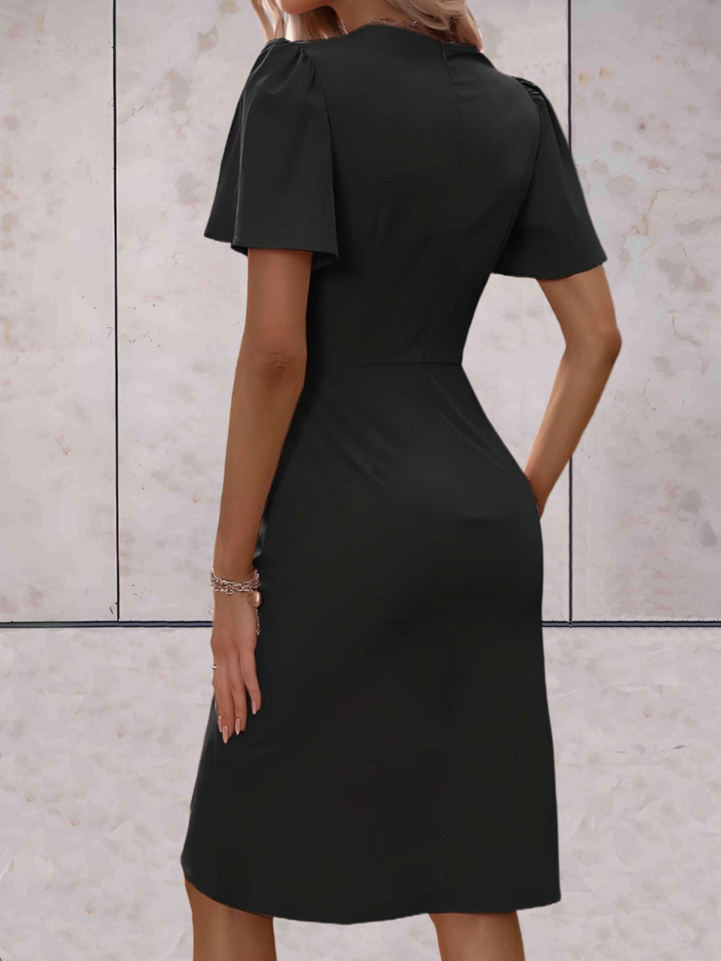 Brynlee Robe Femme Cache-cœur – Décolleté en V Élégant & Style Polyvalent