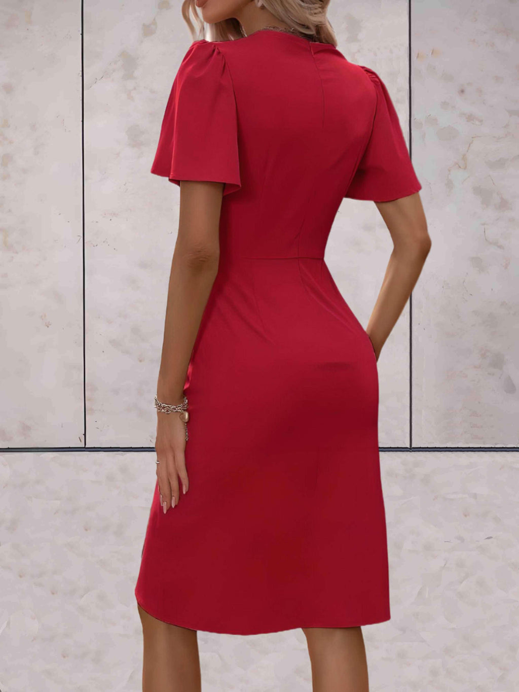 Brynlee Robe Femme Cache-cœur – Décolleté en V Élégant & Style Polyvalent