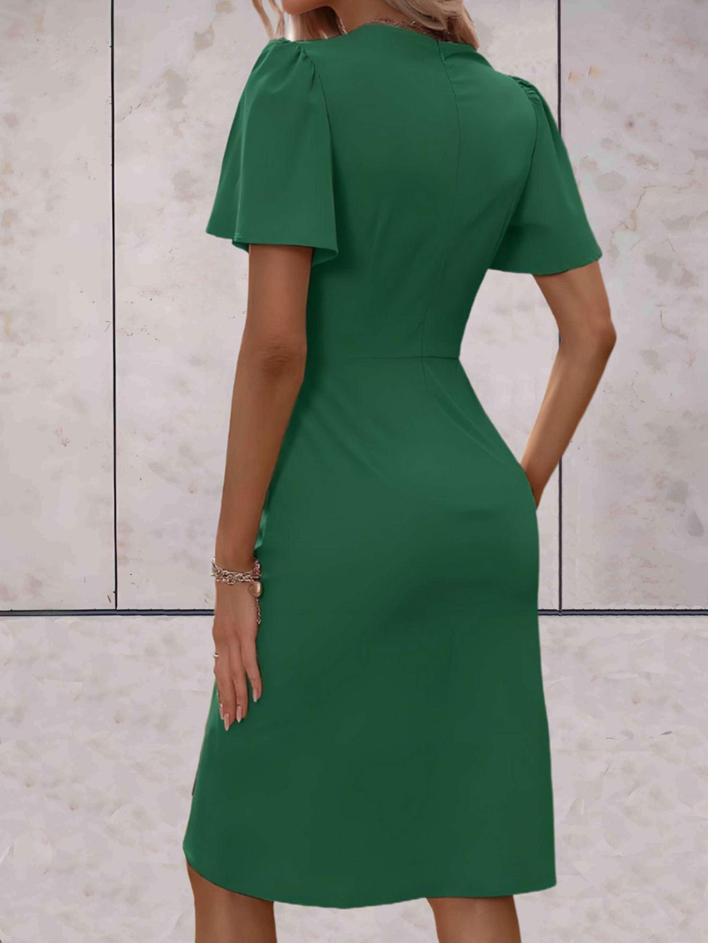 Brynlee Robe Femme Cache-cœur – Décolleté en V Élégant & Style Polyvalent