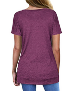 Isabelle Tunic for Women – V-Neck Top, Buttons & Soft Fit