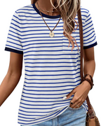 Sophie T-Shirt Donna – Top Casual in Cotone con Scollo V, Maniche Corte & Vestibilità Morbida