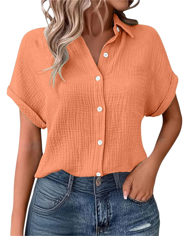Blouse Mia pour femme – Top en mousseline avec imprimé bohème et coupe oversize