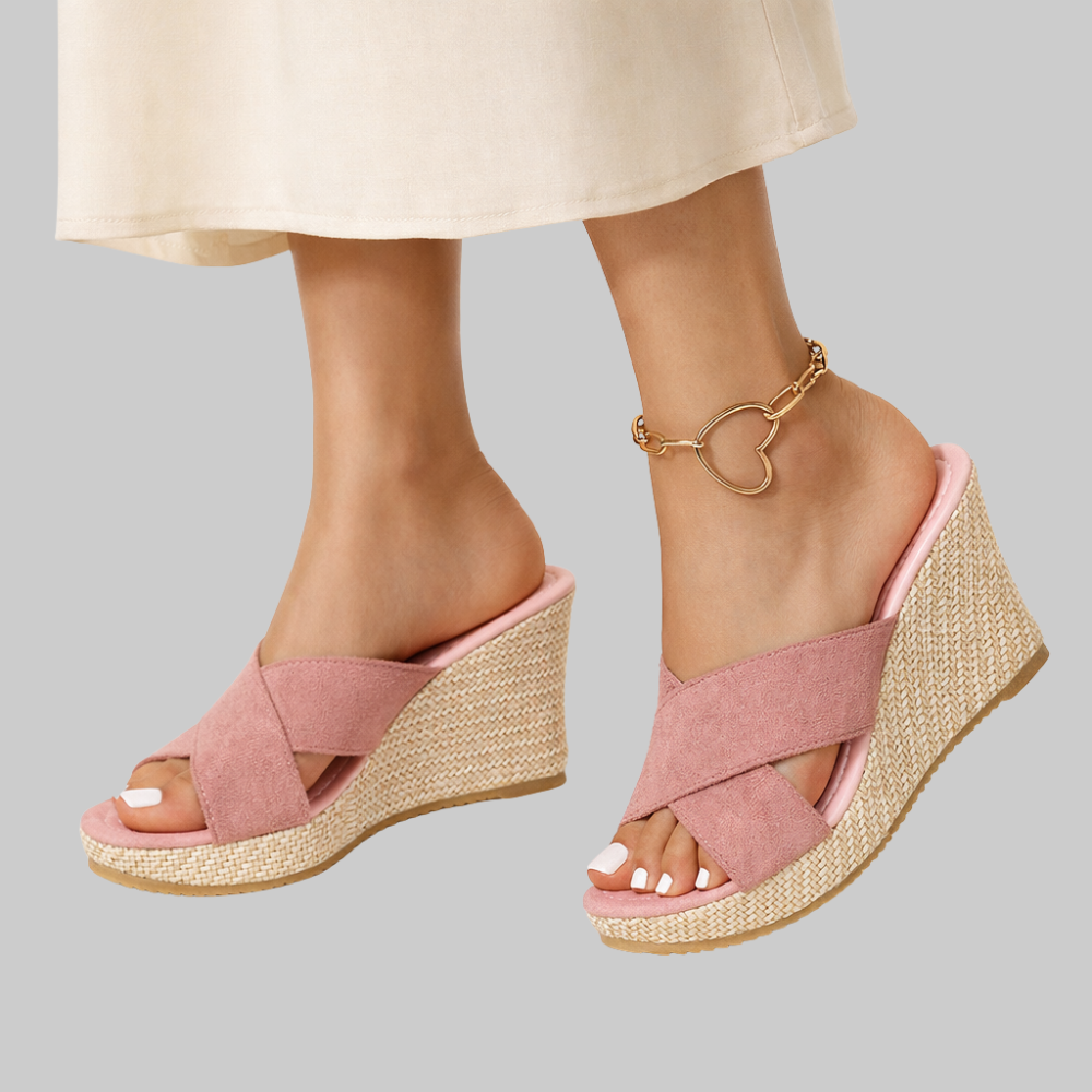 Bonnie Sandales Femme – Sandales avec Compensée Ergonomique et Confort