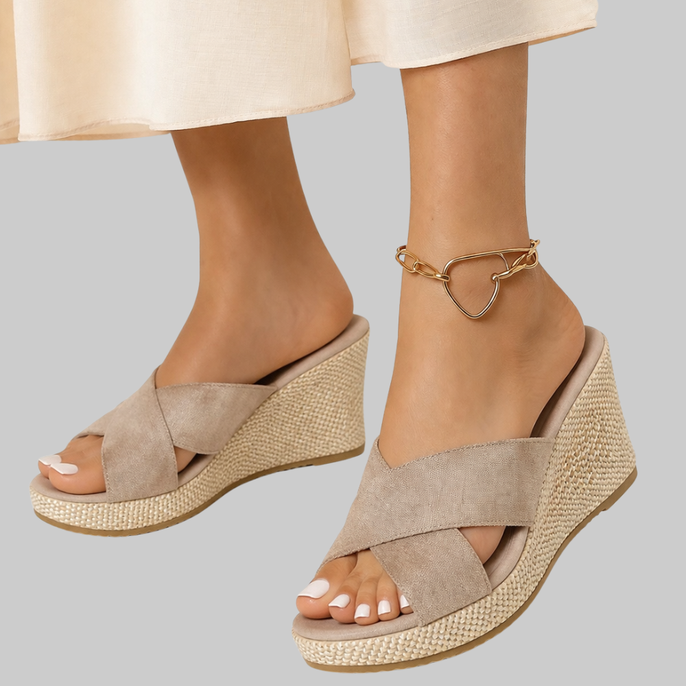 Bonnie Sandales Femme – Sandales avec Compensée Ergonomique et Confort