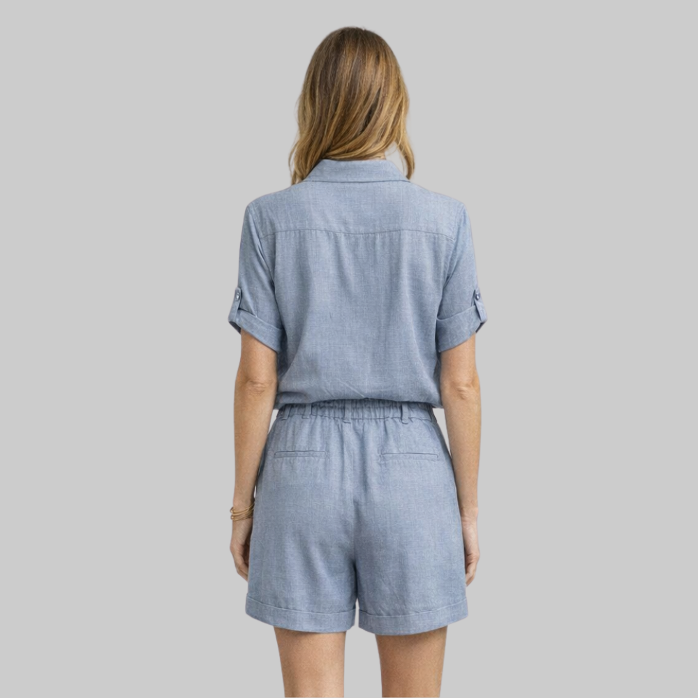 Carina Ensemble Femme d'Été Lin Look – Tenue Élégante Respirante Anti-Froissement