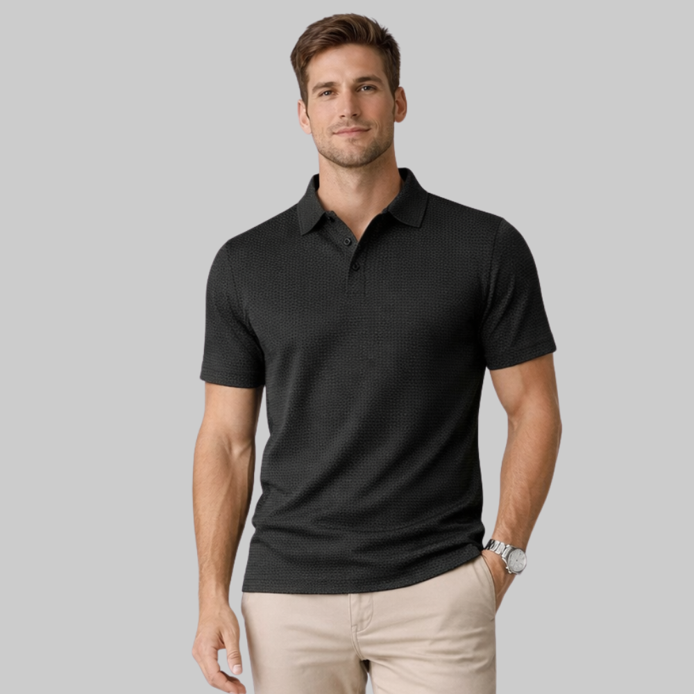 Dario Polo Hombre Malla Transpirable – Camiseta de Verano Ligera de Secado Rápido