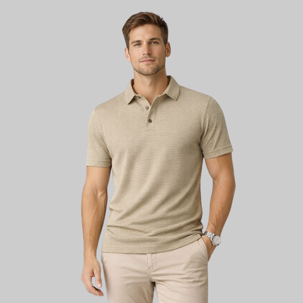 Dario Polo Hombre Malla Transpirable – Camiseta de Verano Ligera de Secado Rápido