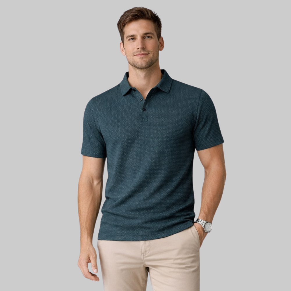 Dario Polo Hombre Malla Transpirable – Camiseta de Verano Ligera de Secado Rápido