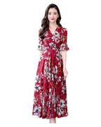 Elena Vestito Donna Maxi – Tessuto Stretch, Fit Morbido & Stile Casual Elegante