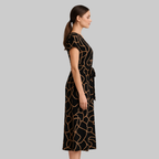 Elena Robe Maxi Femme Élégante – Robe Longue Fluide Col V Style Polyvalent