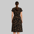 Elena Robe Maxi Femme Élégante – Robe Longue Fluide Col V Style Polyvalent