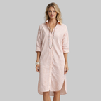 Elyra Robe Femme Élégante – Robe Fluide Col V avec Ceinture Casual Chic