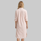 Elyra Robe Femme Élégante – Robe Fluide Col V avec Ceinture Casual Chic