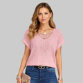 Evie T-Shirt Femme Design d'Été – T-shirt en Coton Souple Coupe Slim