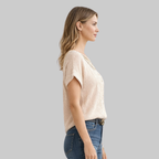 Evie T-Shirt Femme Design d'Été – T-shirt en Coton Souple Coupe Slim